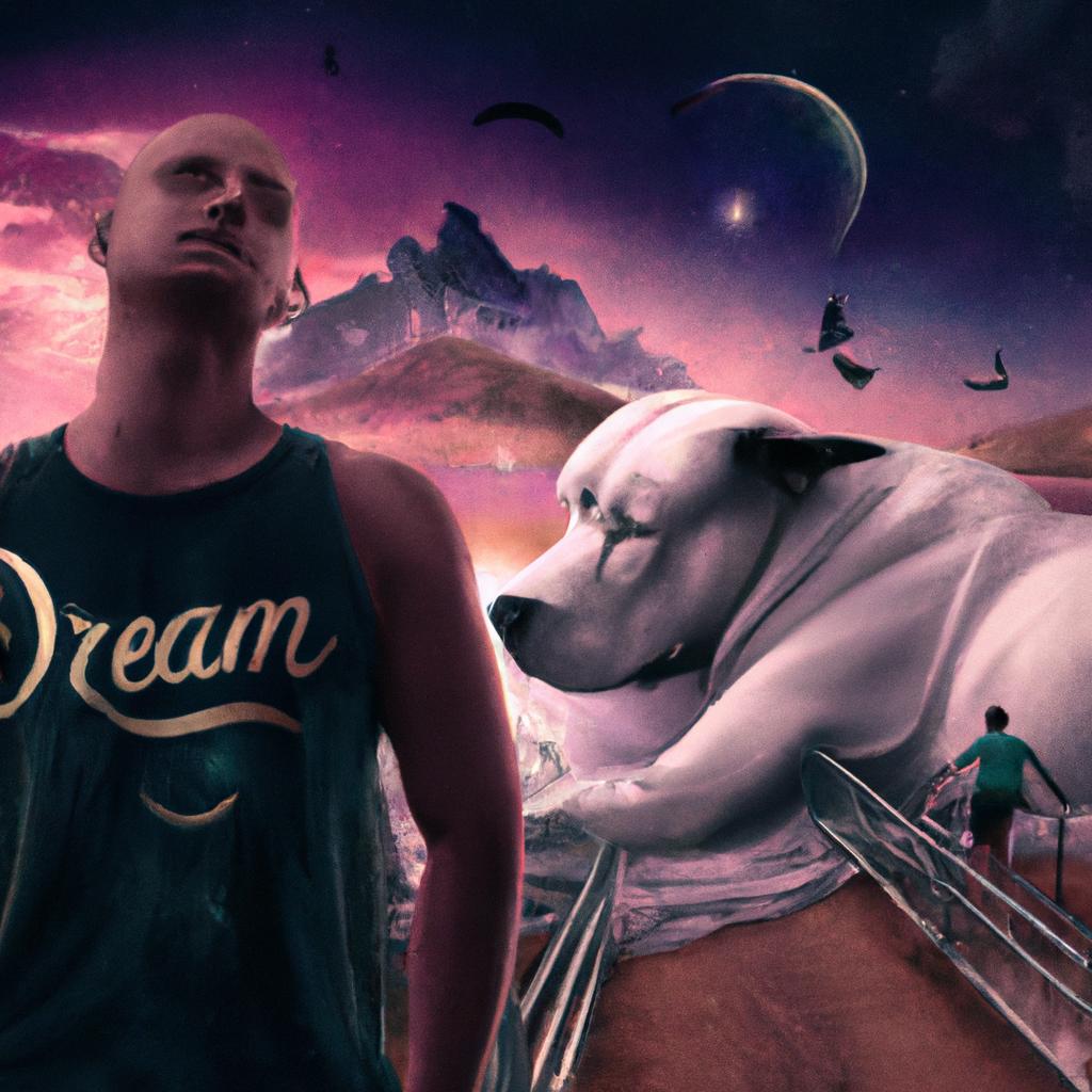 Imagem de capa do post "Por que eu Sonho com Pitbulls me Mordendo? Descubra Aqui!" com um desenho digital