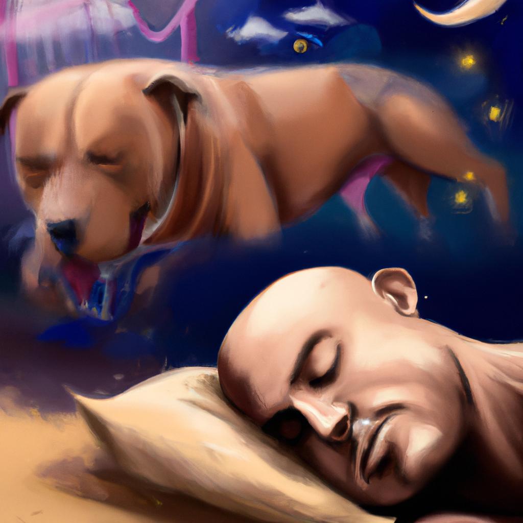 Imagem de capa do post "Descubra o que Significa Sonhar com Pitbull Mordendo!" com um desenho digital