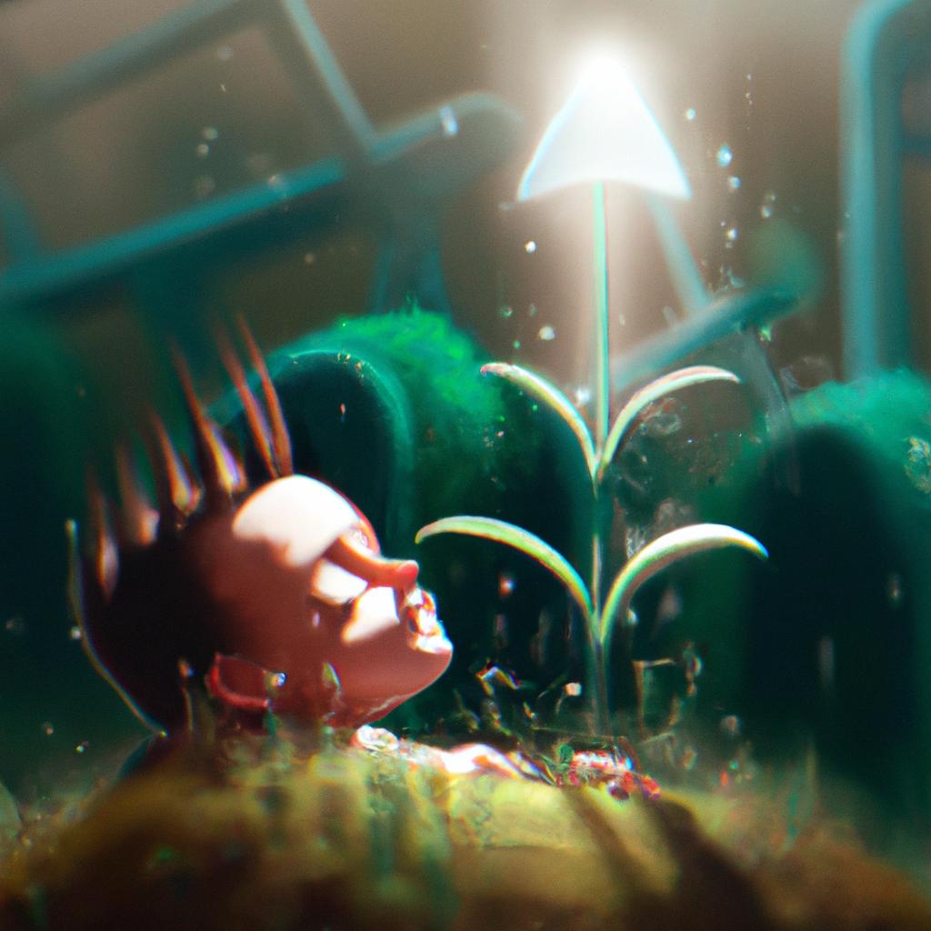 Imagem de capa do post "Descubra o Significado por Trás de Sonhar com Planta Crescendo!" com um desenho digital