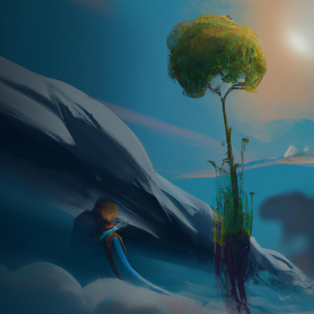 Imagem de capa do post "Descubra o Significado de Sonhar com Planta Quebrada!" com um desenho digital
