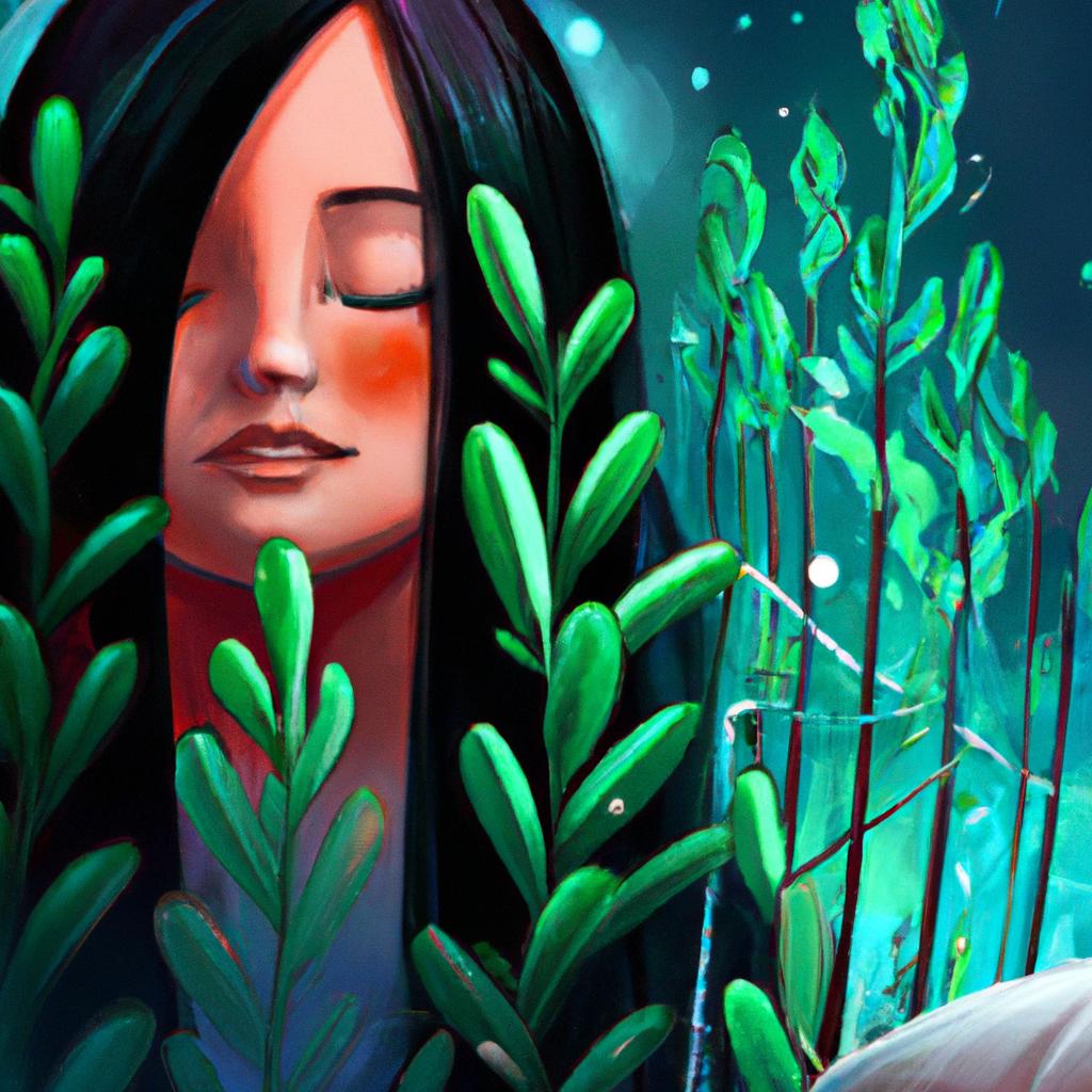 Imagem de capa do post "Sonhar com Plantas Verdes: Descubra o Significado Secreto!" com um desenho digital