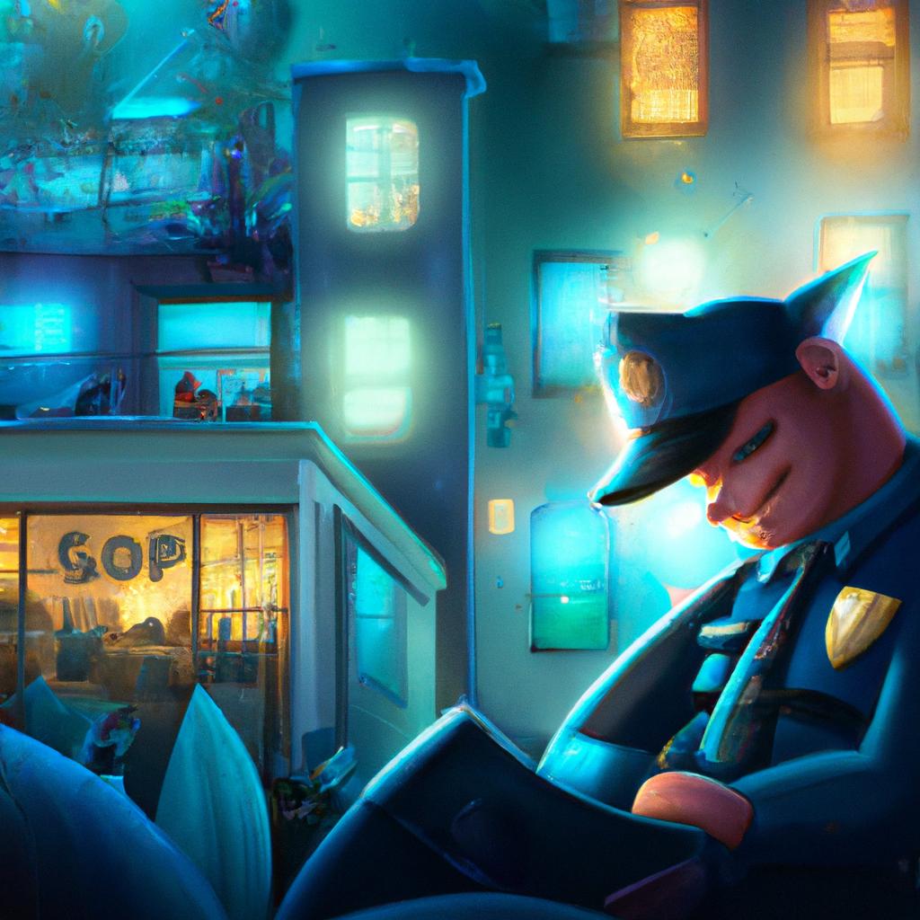 Imagem de capa do post "Descubra o Significado de Sonhar com Polícia no Jogo do Bicho!" com um desenho digital