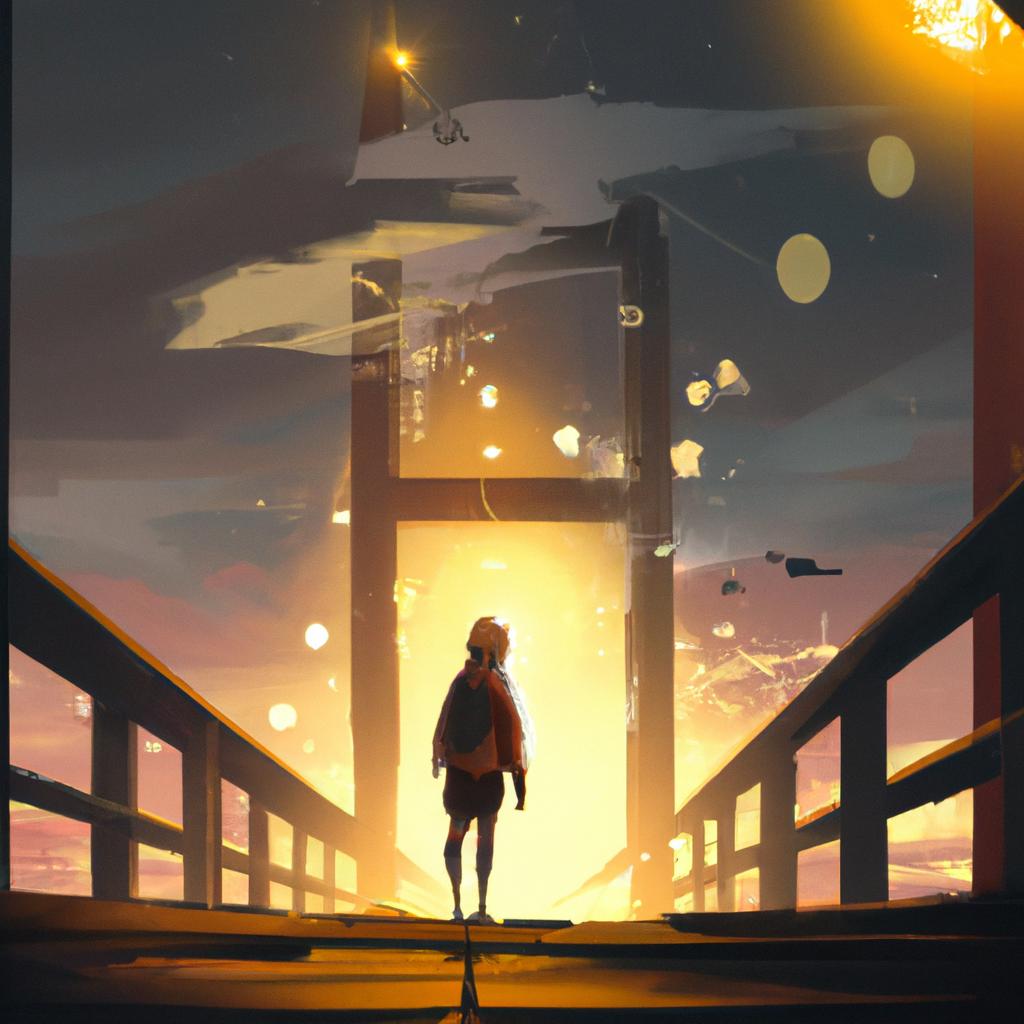 Imagem de capa do post "Descubra o Que Significa Sonhar com Ponte Alta!" com um desenho digital
