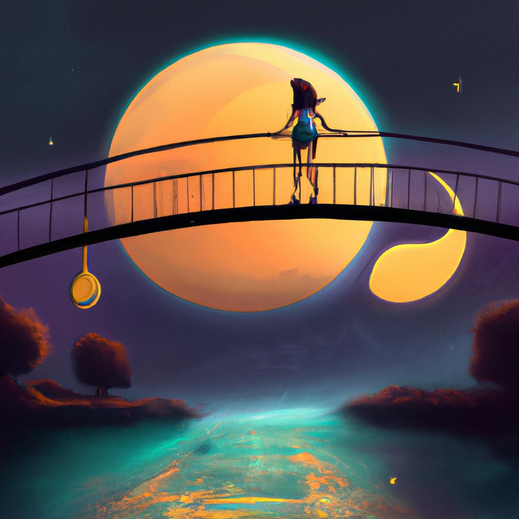 Imagem de capa do post "Por Que Sonhar com Ponte Balancando é Significativo?" com um desenho digital