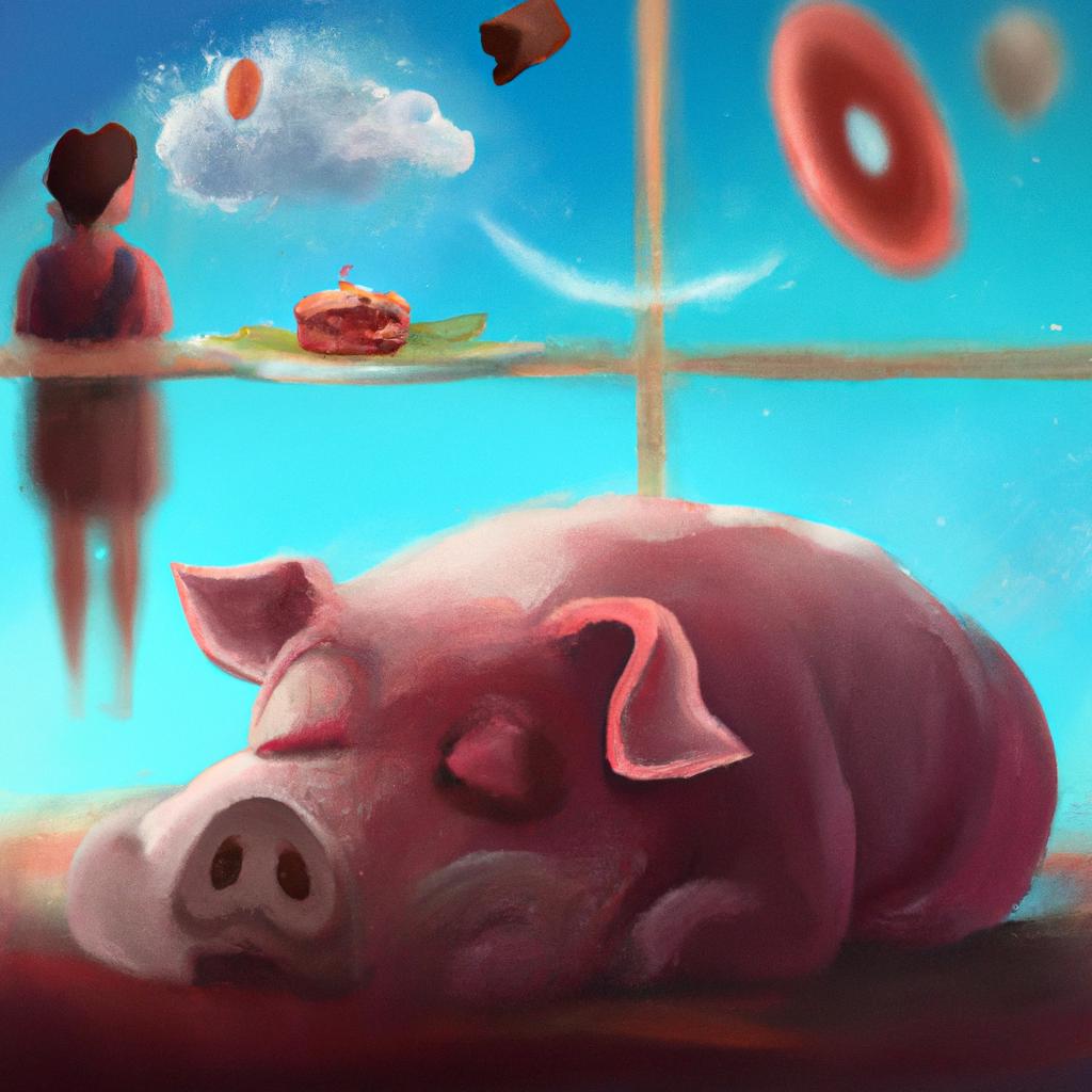 Imagem de capa do post "Sonhar com Porco e Cachorro: Descubra o Significado!" com um desenho digital