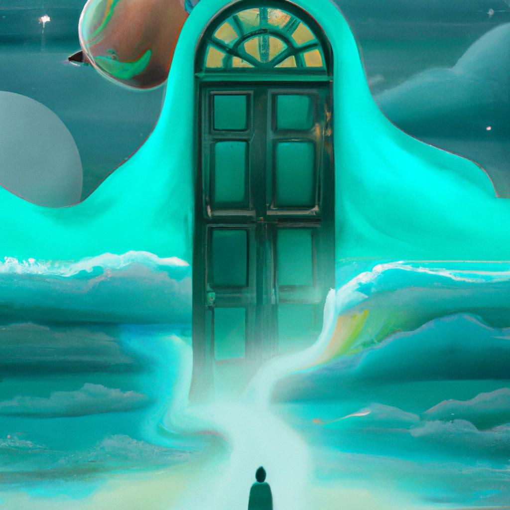 Imagem de capa do post "Descubra o Significado de Sonhar com Porta Grande!" com um desenho digital