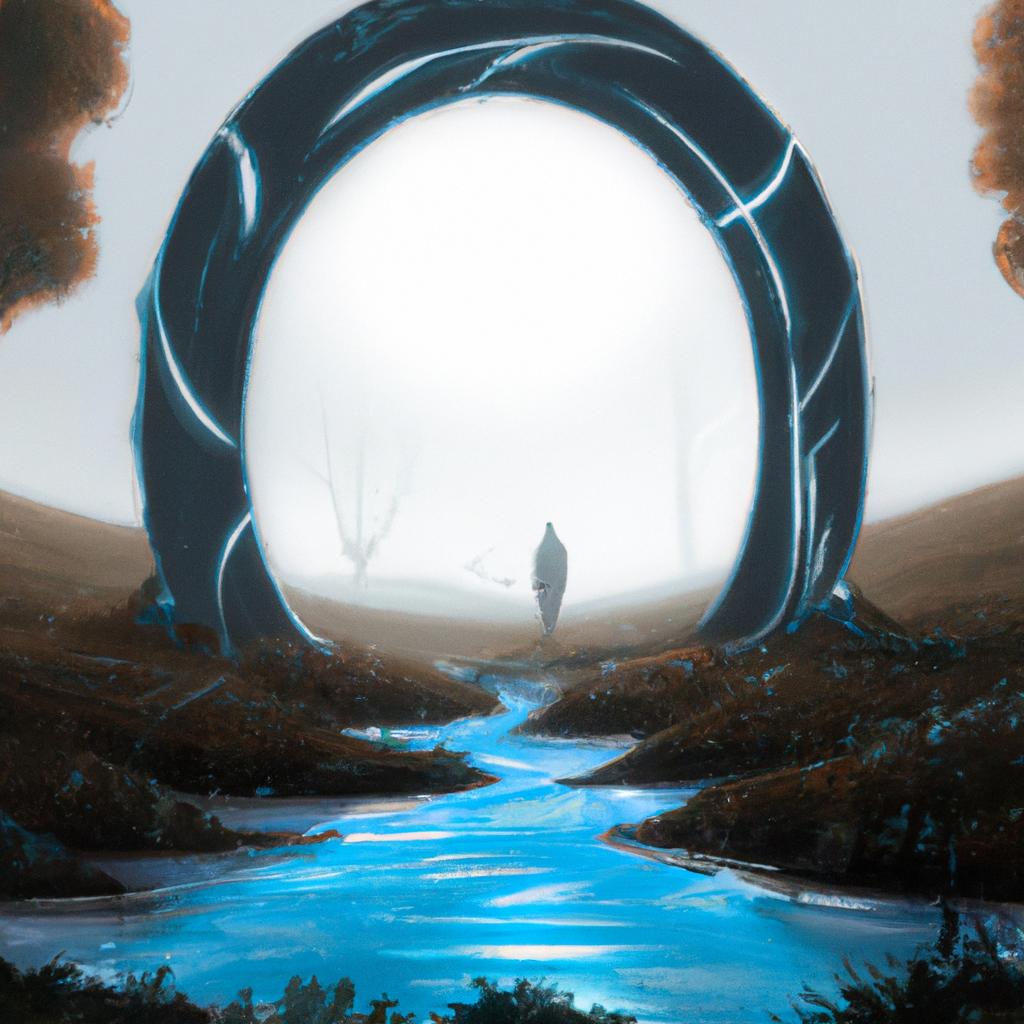 Imagem de capa do post "Sonhar com Portal: Descubra o Significado de Seu Sonho!" com um desenho digital