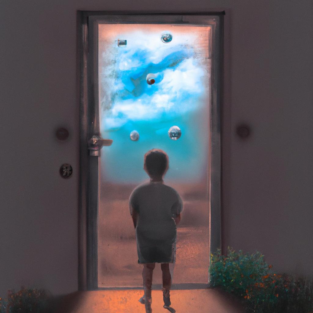 Imagem de capa do post "Descubra o Significado de Sonhar com Portas Fechadas!" com um desenho digital