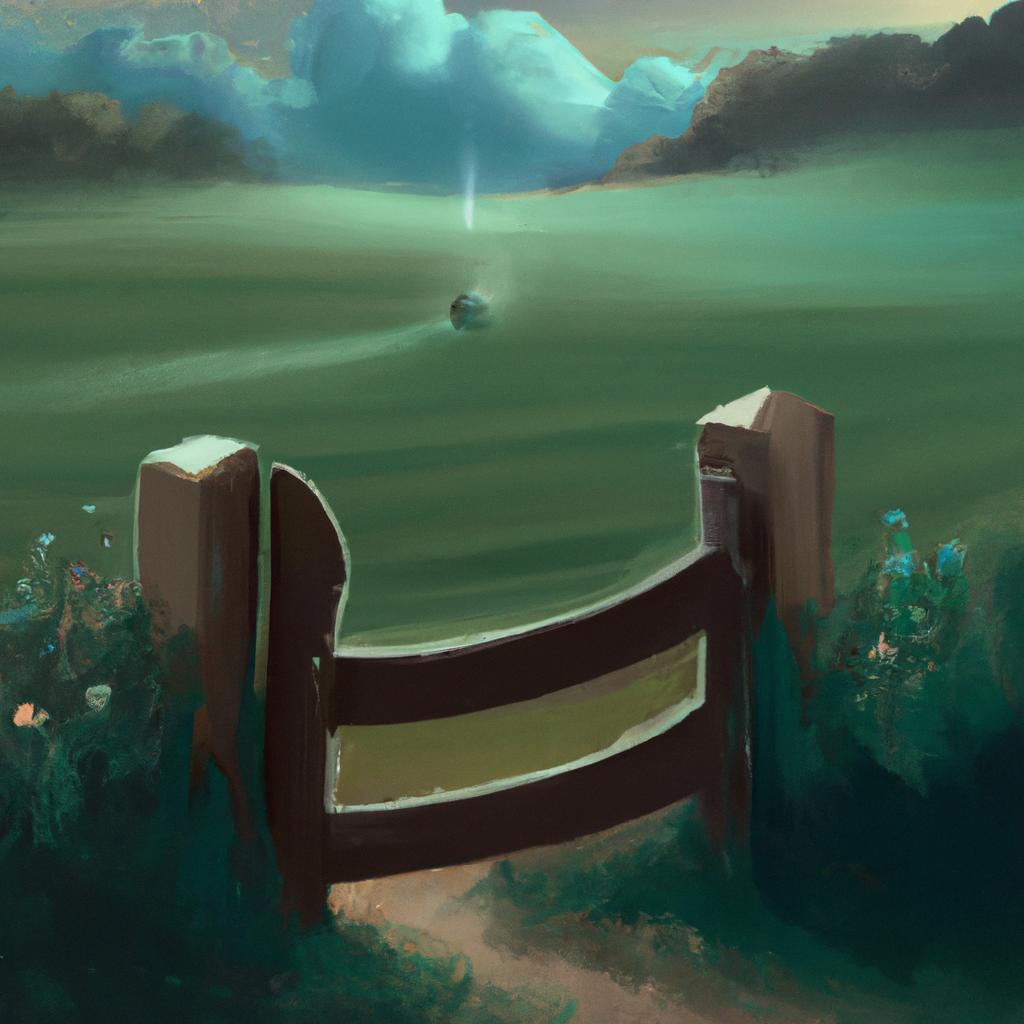 Imagem de capa do post "Descubra o Significado Oculto de "Sonhar com Porteira"! com um desenho digital