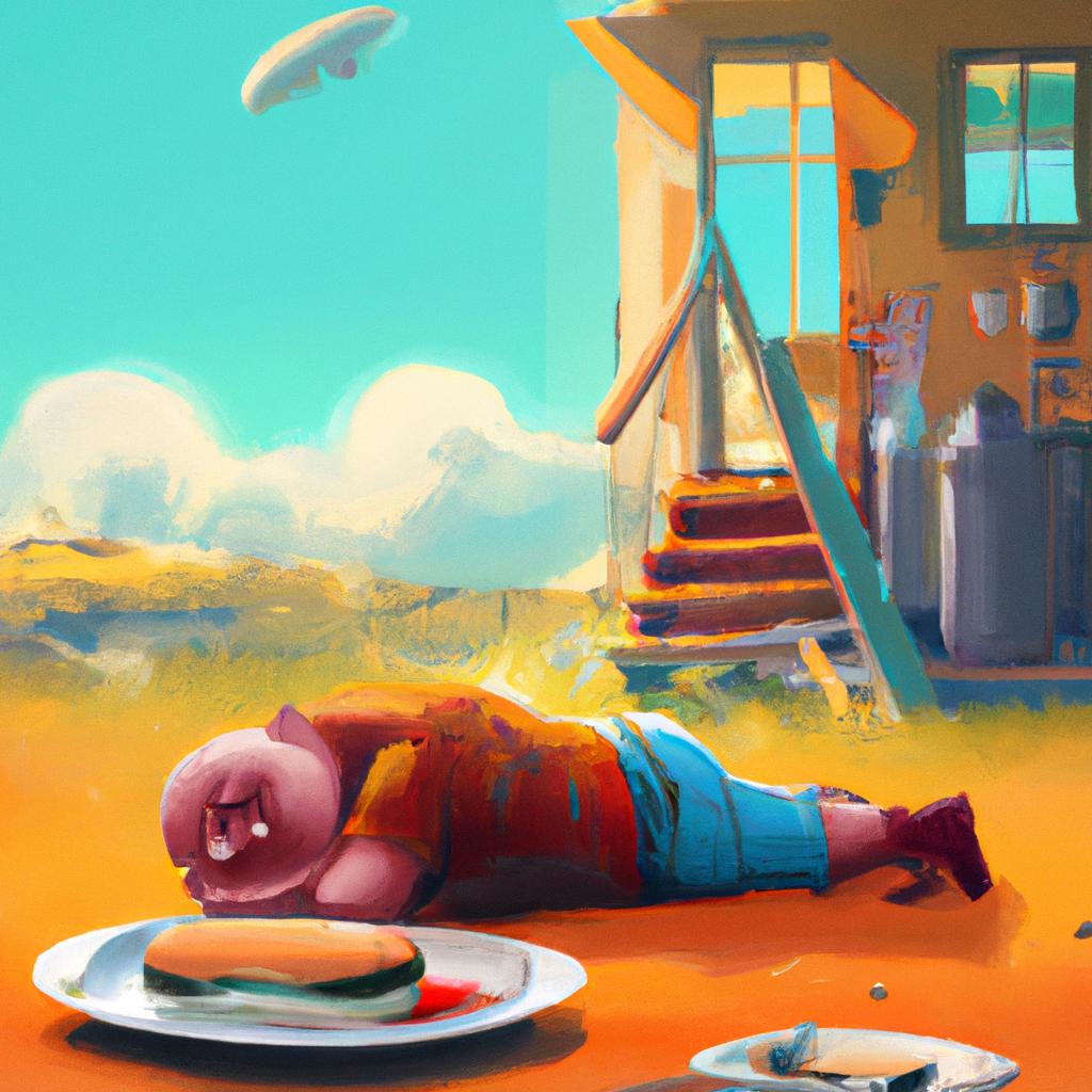 Imagem de capa do post Sonhar com Pouca Comida: O Que Significa? com um desenho digital