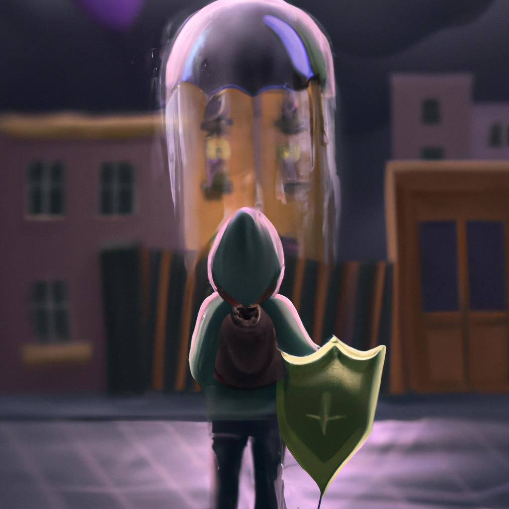 Imagem de capa do post "Descubra o que significa Sonhar com Proteção!" com um desenho digital