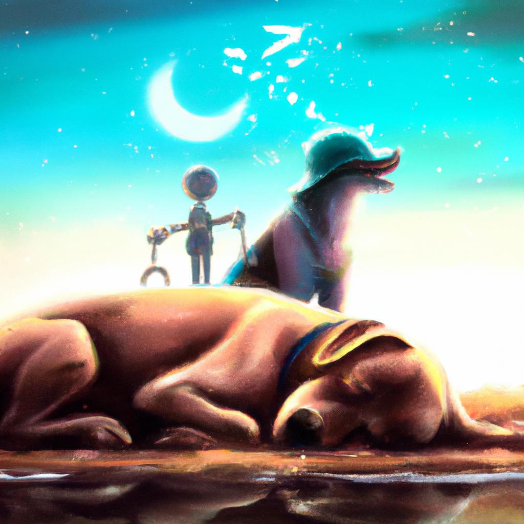 Imagem de capa do post "Descubra o Significado de Sonhar com Pulga no Cachorro!" com um desenho digital