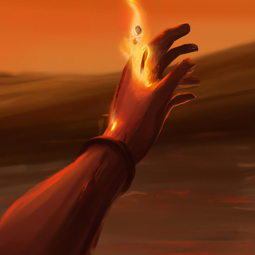 Imagem de capa do post "Descubra o que Significa Sonhar com Queimadura no Braço!" com um desenho digital