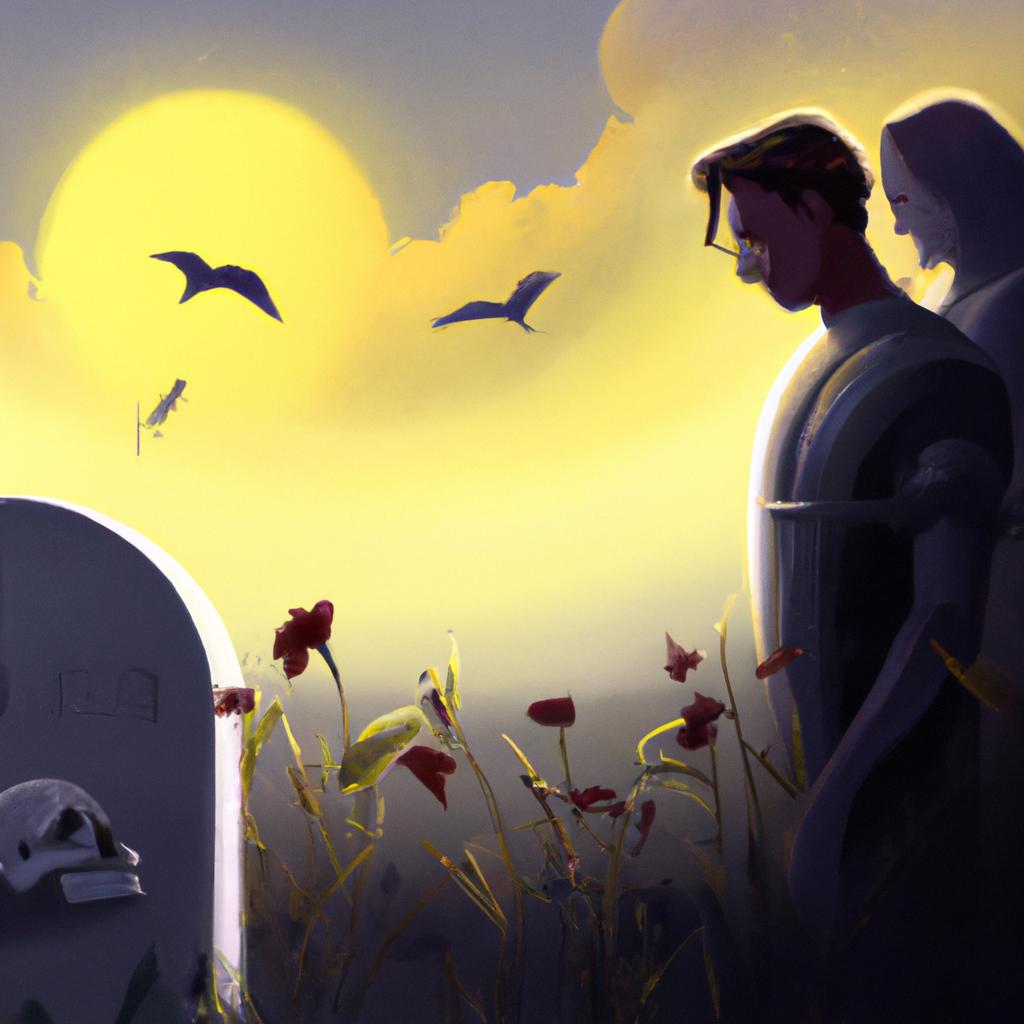 Imagem de capa do post "Sonhar com Quem Já Morreu: Significado e O Que Isso Implica" com um desenho digital
