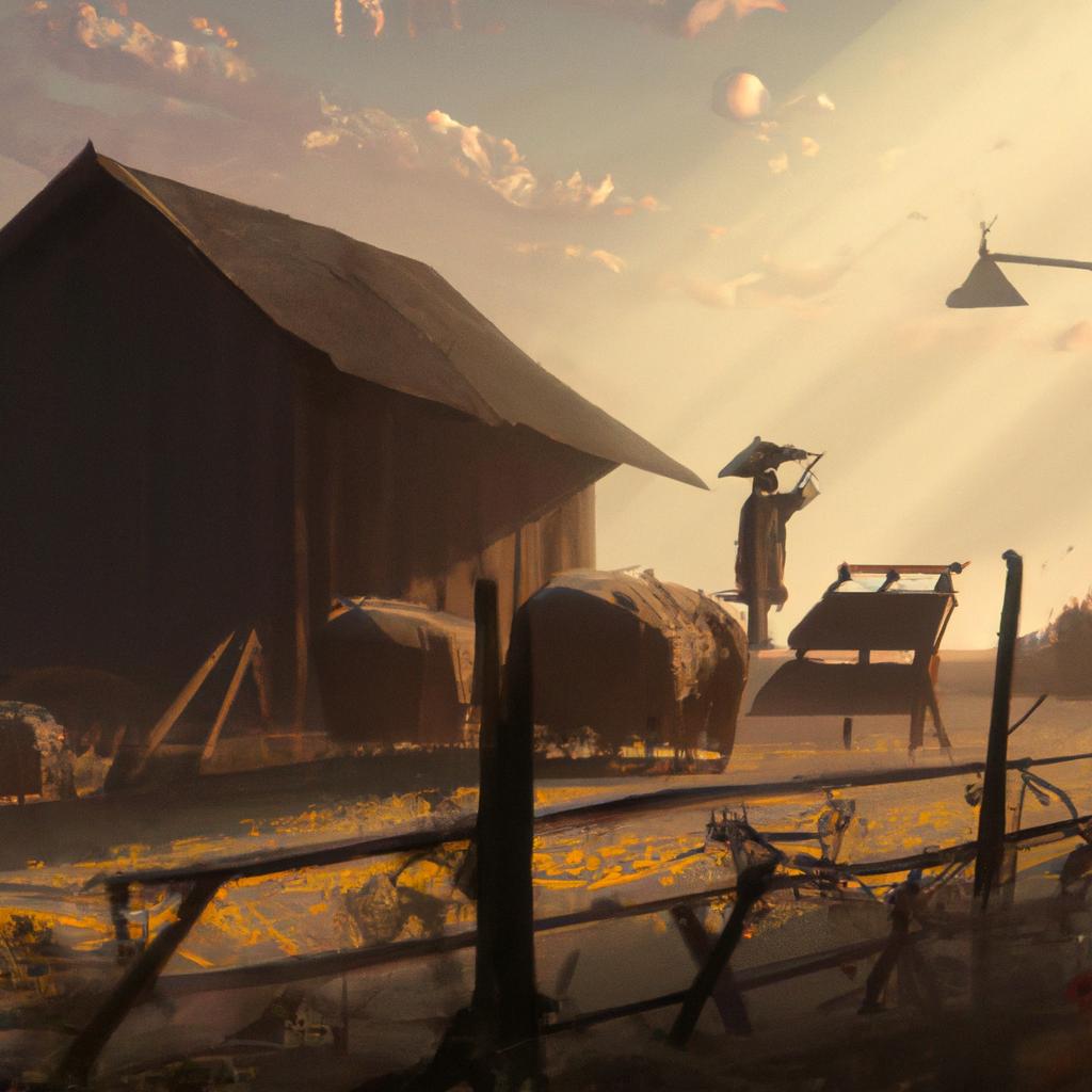 Imagem de capa do post "Descubra o Significado de Sonhar com Rancho!" com um desenho digital