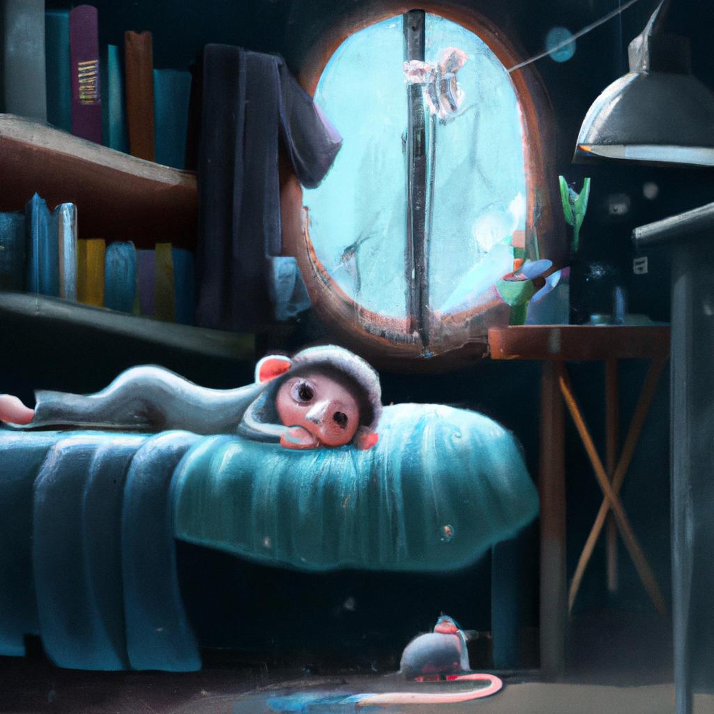 Imagem de capa do post "Descubra o que Significa Sonhar com Rato Dentro de Casa!" com um desenho digital