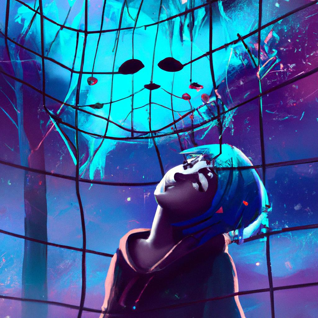 Imagem de capa do post "Descubra o Significado de Sonhar com Redes: Uma Odisseia Inesperada!" com um desenho digital