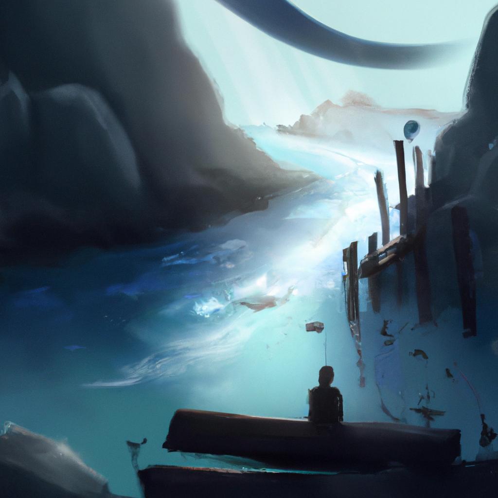 Imagem de capa do post "Descubra o Significado de Sonhar com Rio Calmo!" com um desenho digital