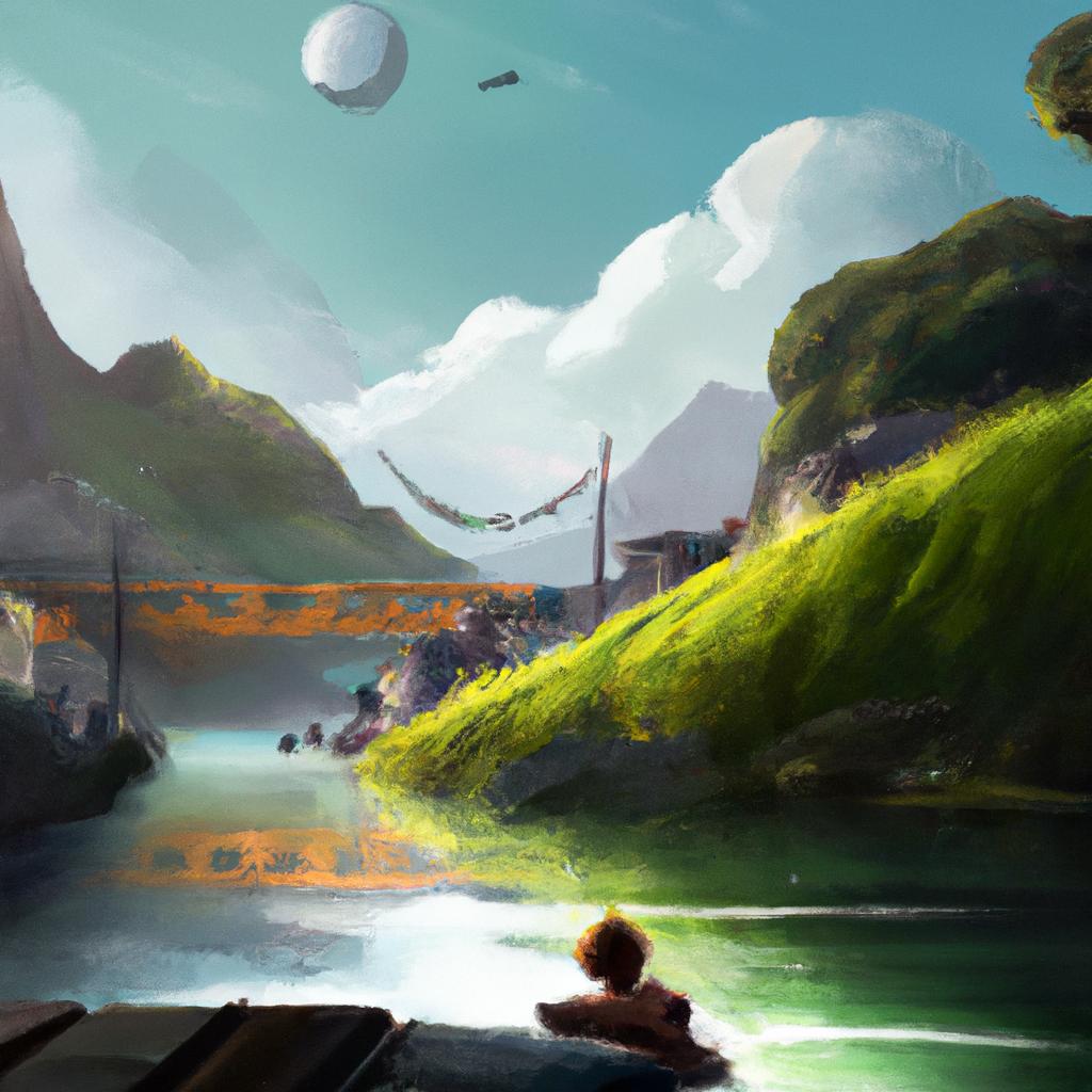 Imagem de capa do post "Sonhar com Rio: Descubra o Significado de Seus Sonhos!" com um desenho digital