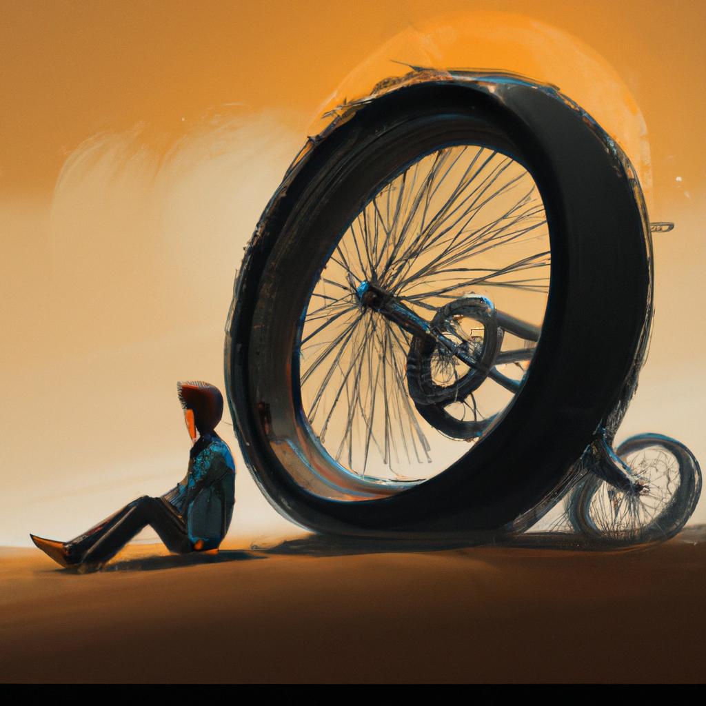 Imagem de capa do post "Descubra o Significado de Sonhar com Roda e Pneu!" com um desenho digital