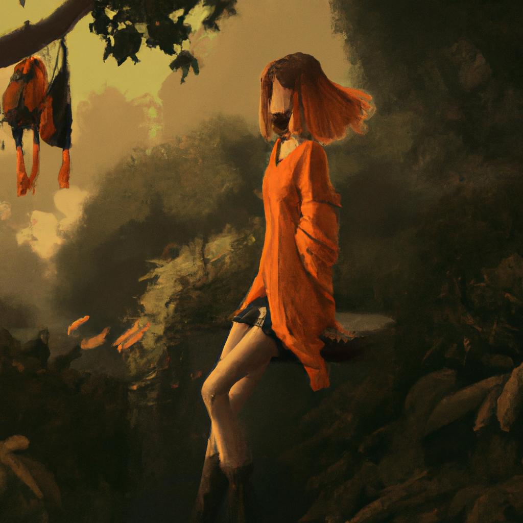 Imagem de capa do post "Descubra O Que Significa Sonhar Com Roupa Laranja!" com um desenho digital