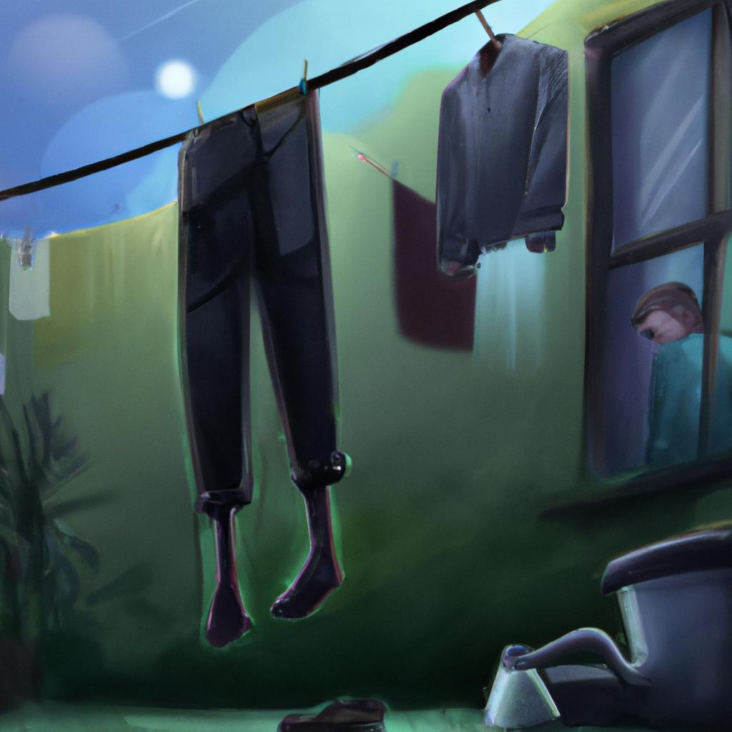 Imagem de capa do post "Descubra o que Sonhar com Roupa Limpa no Varal Significa!" com um desenho digital