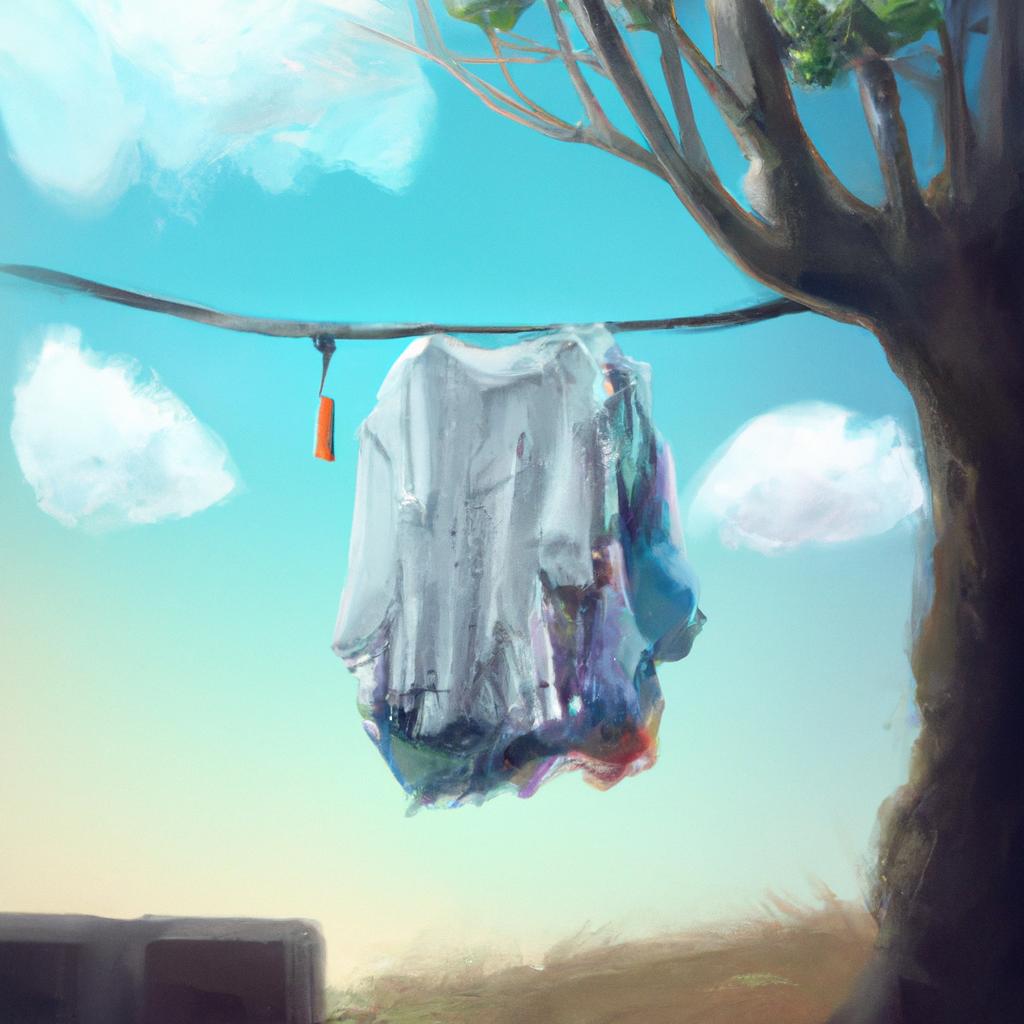 Imagem de capa do post "Descubra o que Significa Sonhar com Roupa Usada!" com um desenho digital