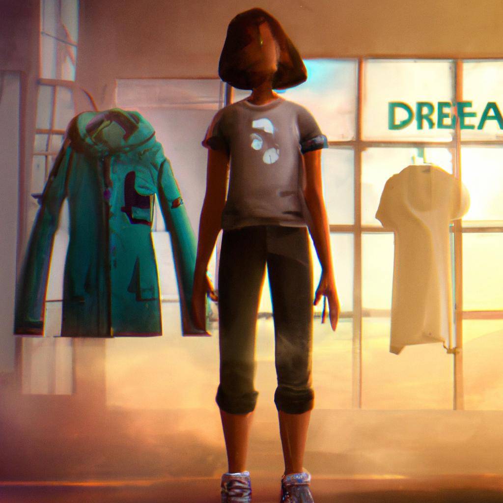Imagem de capa do post "Sonhar com Roupas Novas: Descubra o que Significa!" com um desenho digital