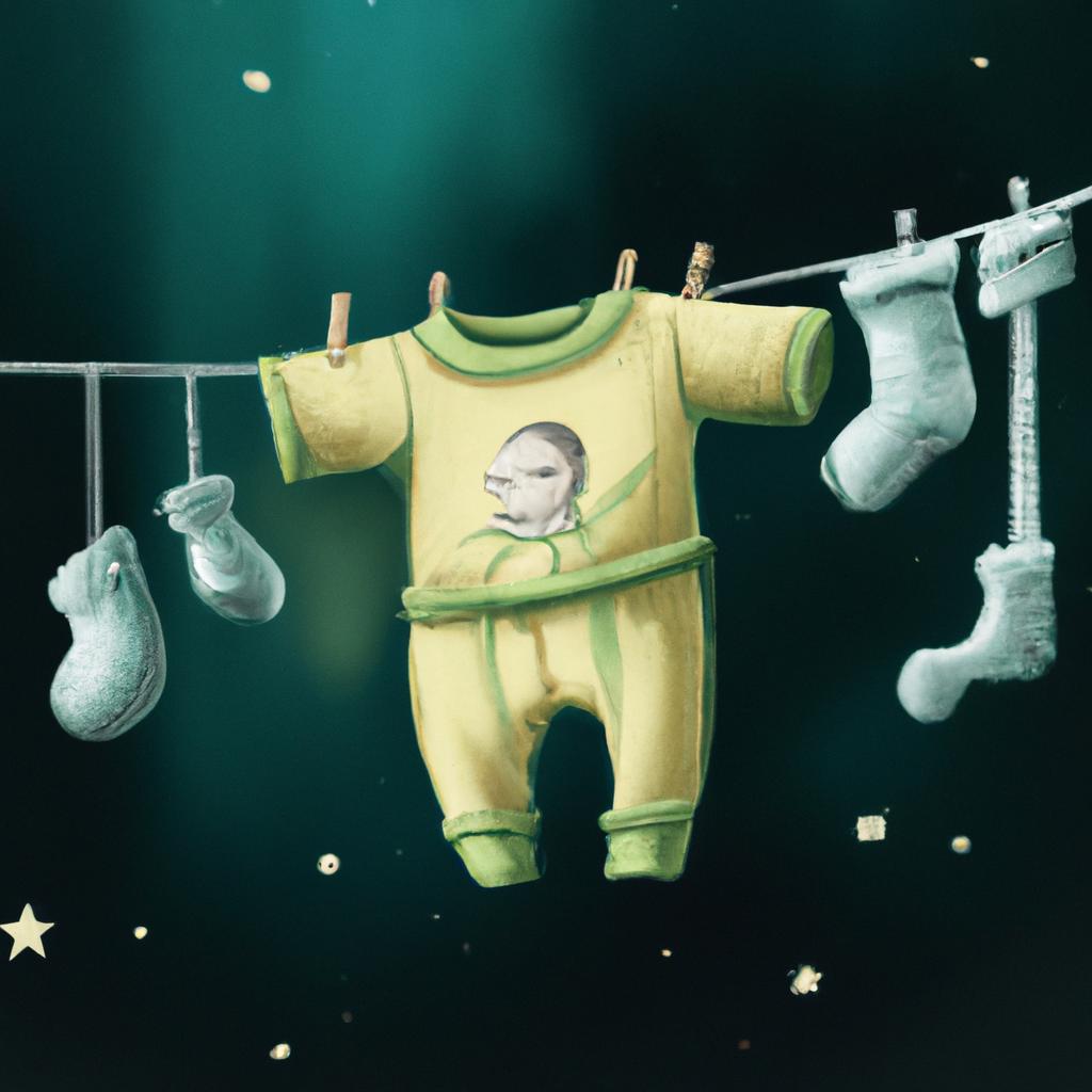 Imagem de capa do post "Descubra o Que Significa Sonhar com Roupinha de Bebê!" com um desenho digital