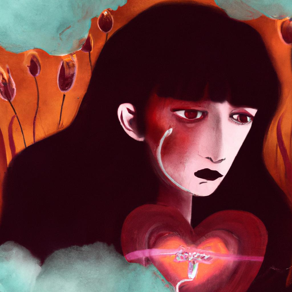 Imagem de capa do post "Descubra o Significado Oculto do Sonho com Sangramento Menstrual!" com um desenho digital