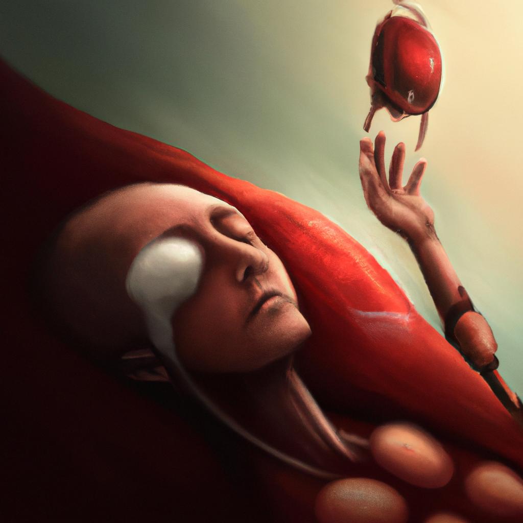 Imagem de capa do post "Descubra o Significado de Sonhar com Sangue Coagulado!" com um desenho digital