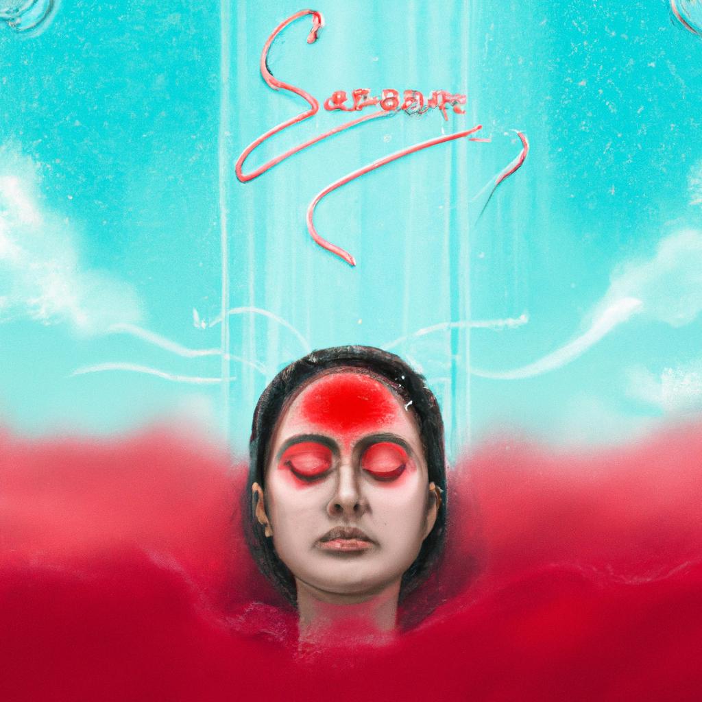 Imagem de capa do post "Sonhar com Sangue de Menstruação no Absorvente: Entenda o Significado!" com um desenho digital