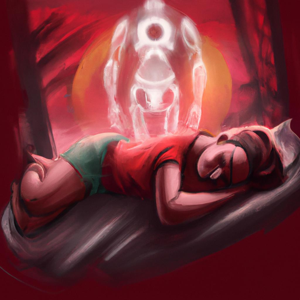 Imagem de capa do post "Sonhar com Sanguessuga no Corpo: Descubra o Significado!" com um desenho digital