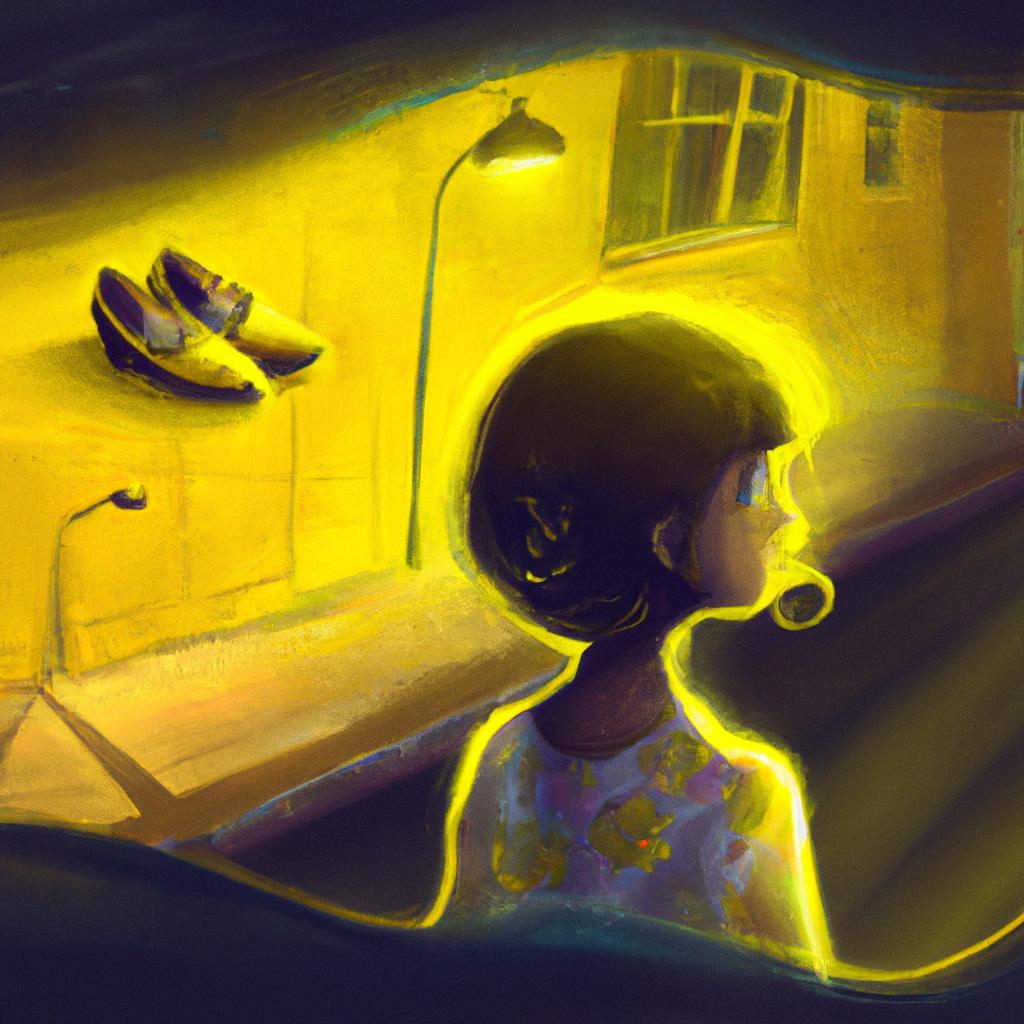 Imagem de capa do post "Descubra o que Significa Sonhar com Sapato Amarelo!" com um desenho digital