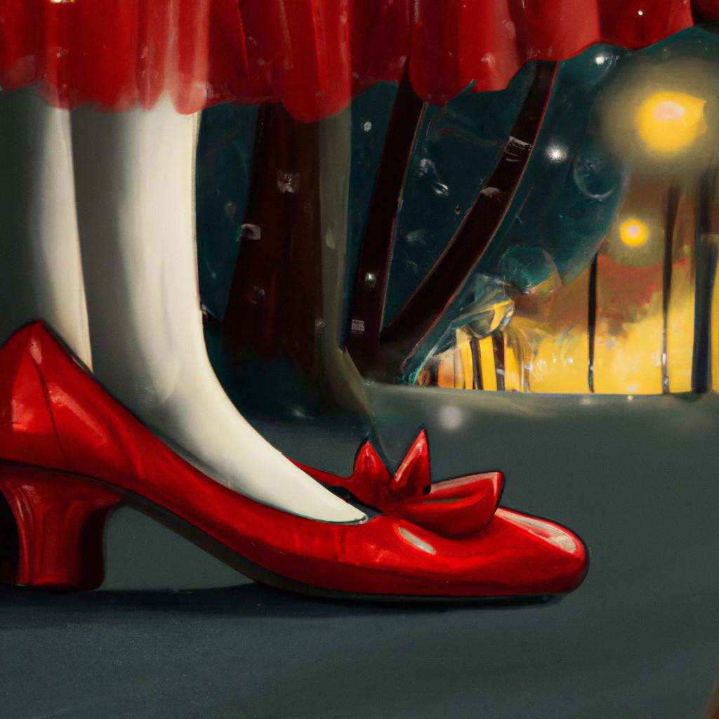Imagem de capa do post "Descubra o Significado de Sonhar com Sapato Vermelho!" com um desenho digital
