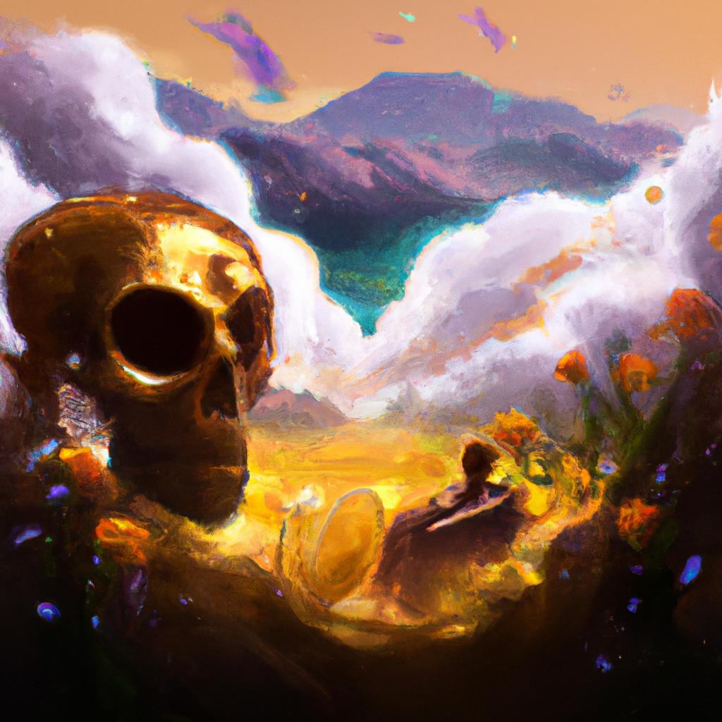 Imagem de capa do post "Descubra o Que Significa Sonhar com Sepultamento!" com um desenho digital