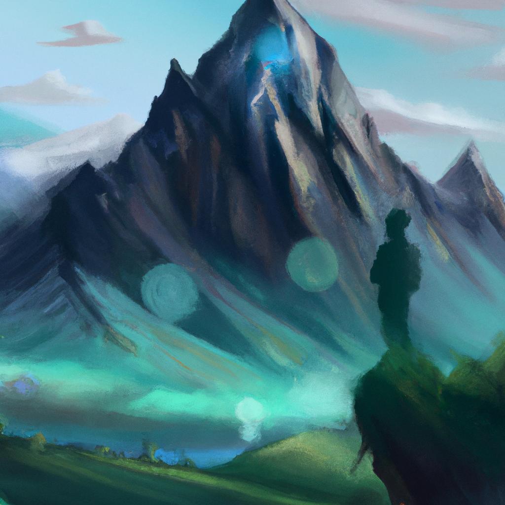 Imagem de capa do post "Descubra o Significado de Sonhar com Serra Montanha!" com um desenho digital