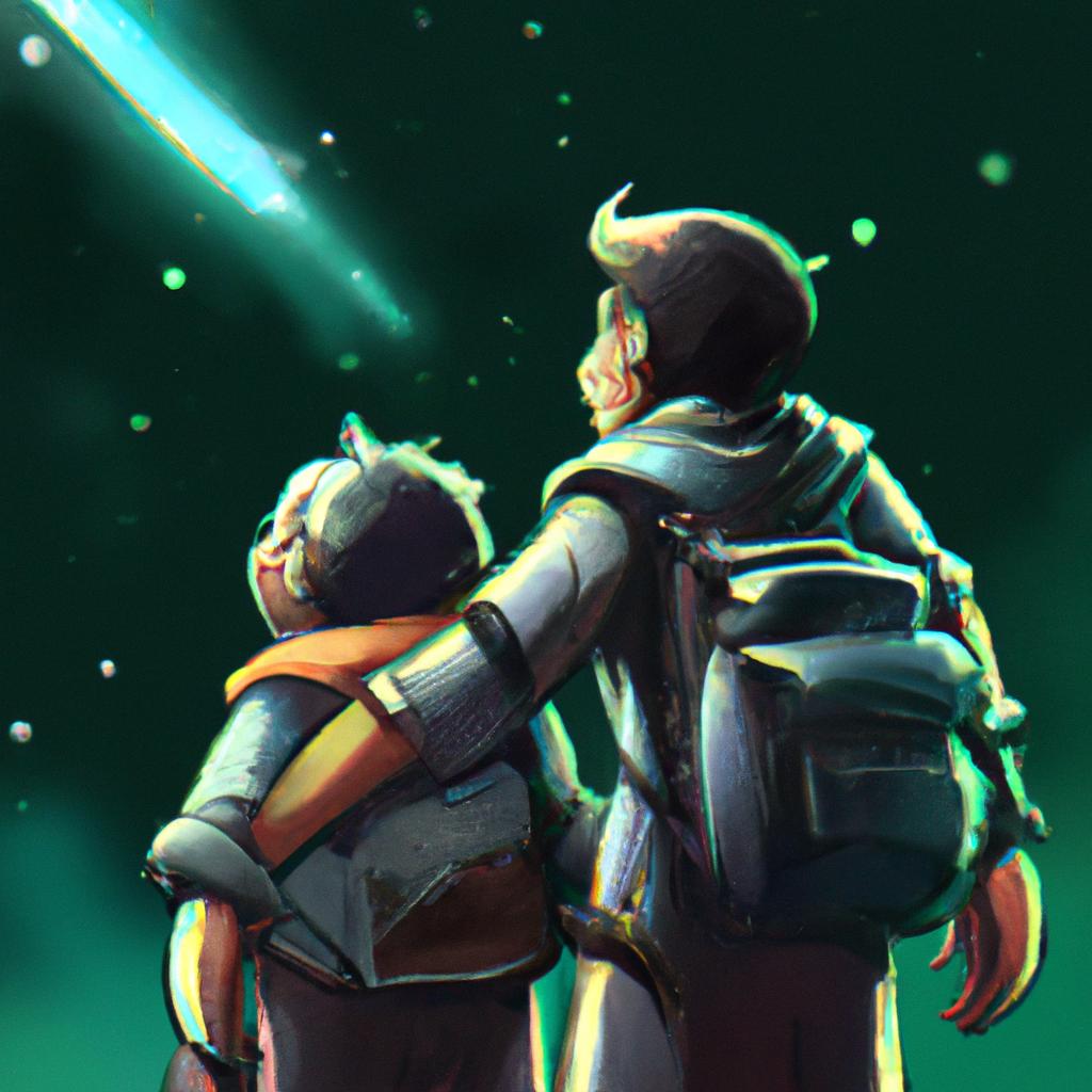 Imagem de capa do post "Descubra o Significado de Sonhar com Seu Irmão!" com um desenho digital