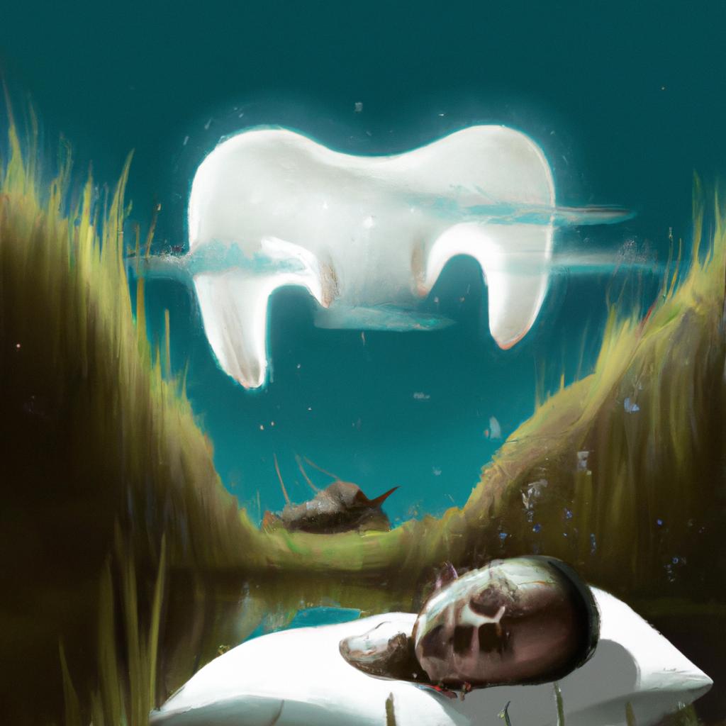 Imagem de capa do post "Descubra o Significado Oculto do Sonho em que seu Dente cai!" com um desenho digital