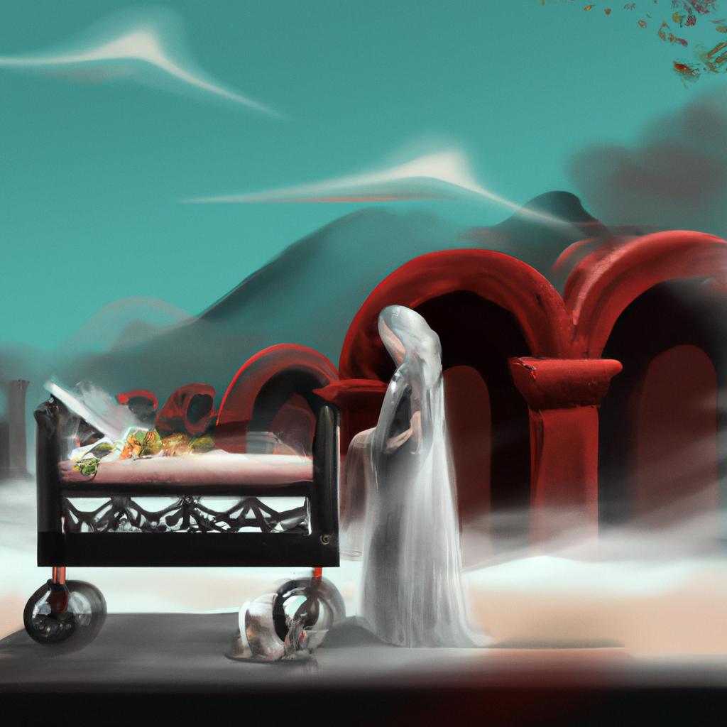 Imagem de capa do post "Sonhar com Sogra Falecida: Descubra o Significado Secreto!" com um desenho digital