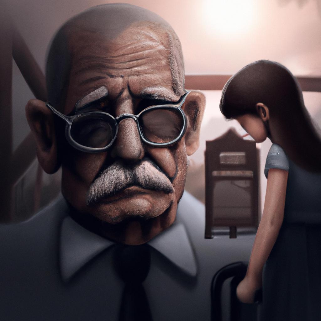 Imagem de capa do post "Descubra o que Significa Sonhar com Sogro Falecido!" com um desenho digital
