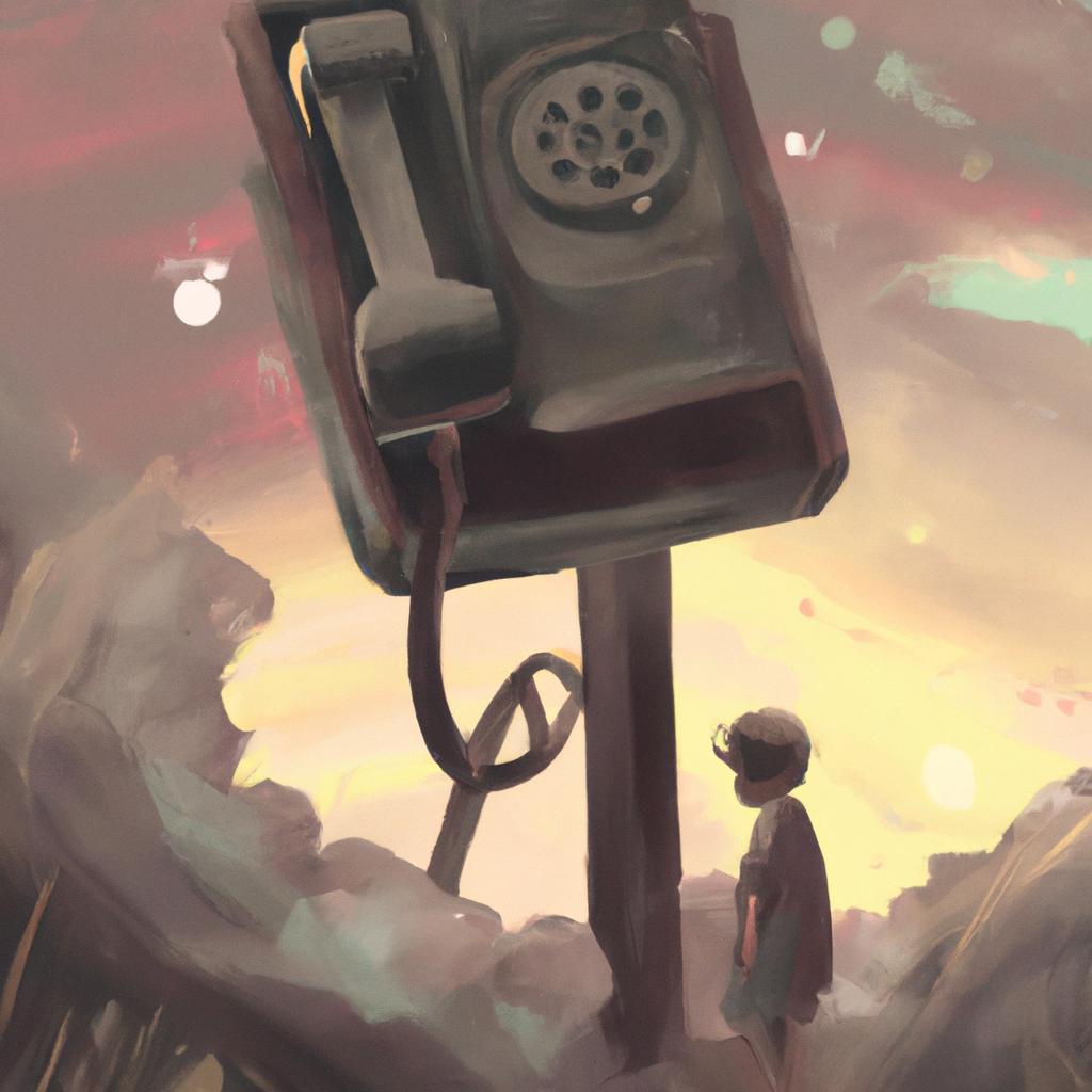 Imagem de capa do post "Descubra o Significado de Sonhar com Telefone Quebrado!" com um desenho digital