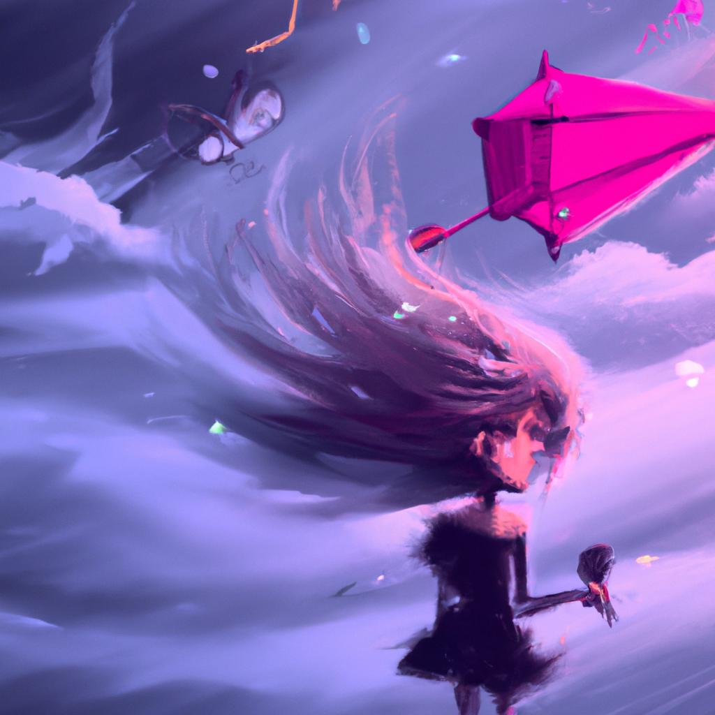 Imagem de capa do post "Descubra o Significado de Sonhar com Tempestade e Vento Muito Forte" com um desenho digital