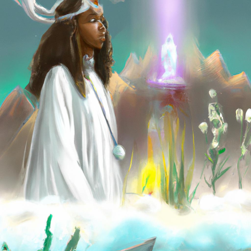 Imagem de capa do post "Sonhar com Terreiro de Umbanda: Entenda o Significado!" com um desenho digital
