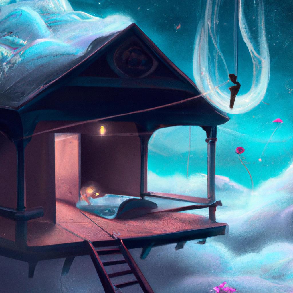 Imagem de capa do post "Sonhar com Teto Desabando: Descubra o Significado!" com um desenho digital