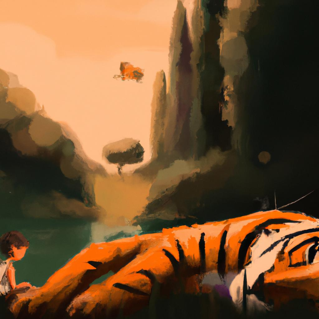 Imagem de capa do post "Descubra o Significado de Sonhar com Tigre do Jogo do Bicho!" com um desenho digital
