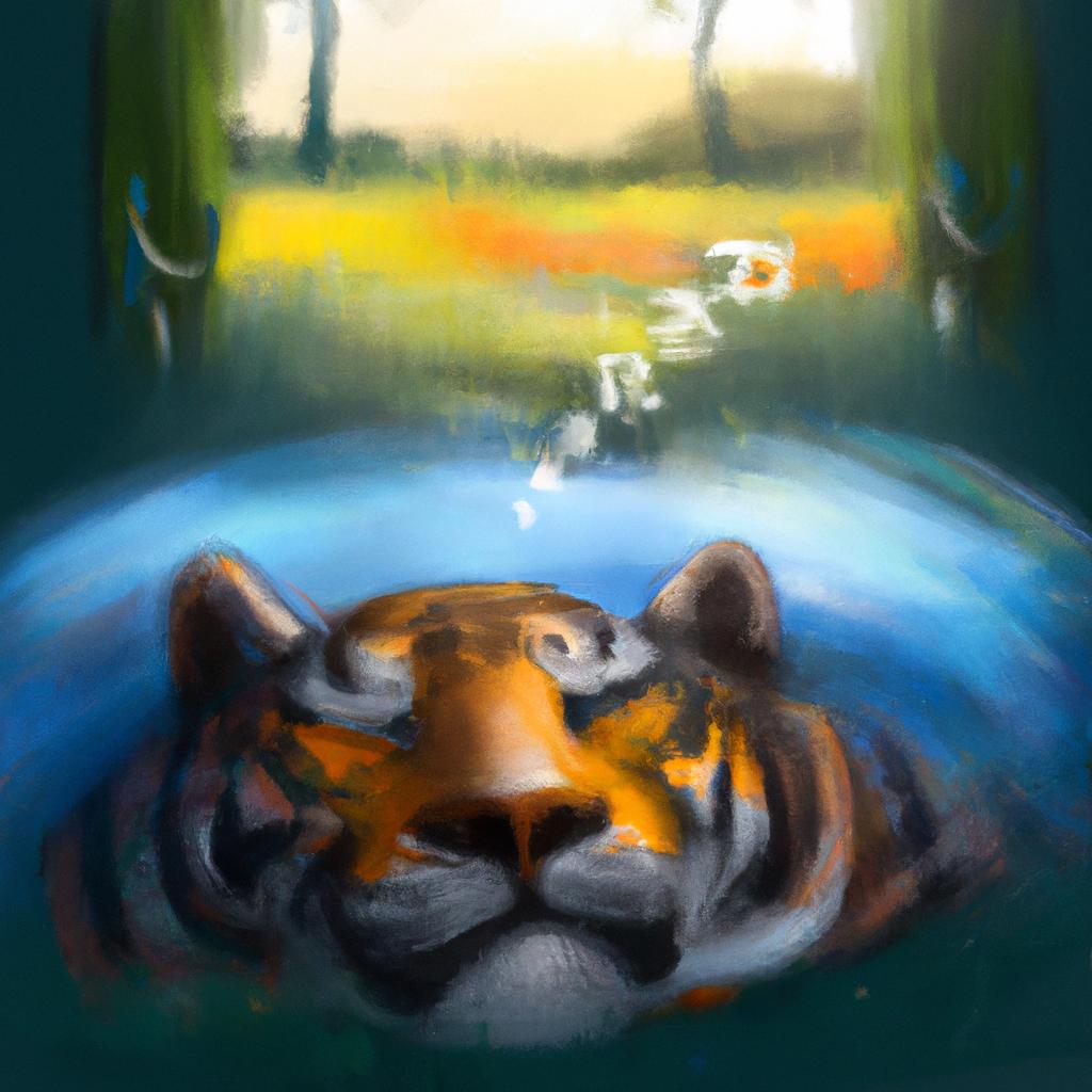 Imagem de capa do post Sonhar com Tigre Manso: O Significado Incrível! com um desenho digital