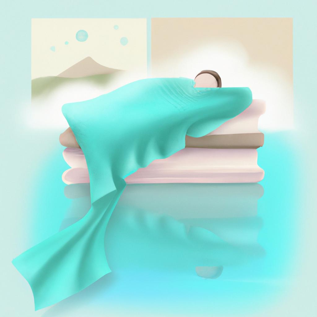 Imagem de capa do post "Descubra o Significado de Sonhar com Toalha de Banho!" com um desenho digital