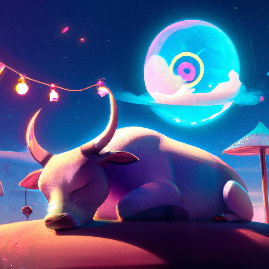 Imagem de capa do post "Descubra o Significado de Sonhar com Touro: Surpreenda-se!" com um desenho digital