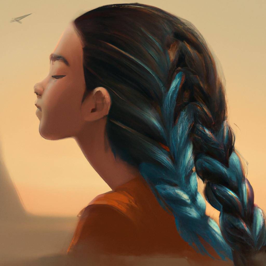 Imagem de capa do post "Descubra o Significado de Sonhar com Tranca no Cabelo!" com um desenho digital